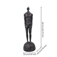 Abstract Human Statue Freestanding Human Figure Sculpture Textured Abstract Sculpture for Accommodation Facility Lobby