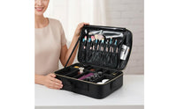 Professional Makeup Artist Bag Large Capacity Adjustable Divider Makeup Case Multifunctional Cosmetic Organizer with Dividers