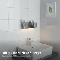 Multi-Section Cosmetic Organizer Space-Saving Multi-Compartment Cosmetic Holder