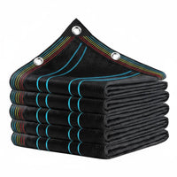 Sunblock Shade Cloth Heavy Duty Shade Net Heat Insulation Netting UV Resistant Polyethylene Rust Resistant Grommets Suitable for Pergola Garden Rooftop Balcony
