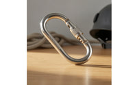 Oval Carabiner with Screw-Locking Large-Opening Quick with Link Screw Lock for Arborists