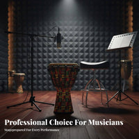 Screw-Tuned Djembe Mechanically Tunable Hand Drum Sturdy Percussion Instrument for Adults, Musicians, Music Rehearsal Music Gatherings