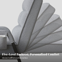 Foldable Design Adjustable Folding Lounger versatileUse Lounge Recliner Comfortable Padding Portable Seating With Headrest for Students, Office Workers, Homeowners, Dormitory, resting, Living Room, Balcony
