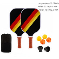 Cushioned Comfort Grip Carbon Fiber Pickleball Paddles Includes Carrying Bag Pickleball Paddle Set Lightweight Honeycomb Center Paddles for Beginners, Women, Men, Outdoor, Indoor