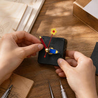 DIY Wall Clock Movement Kit with Silent Sweep Second Hand and Cartoon Pencil Pointer