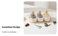 Light Luxury Design Multi-Compartment Nut Serving Platter Dust and Divided Serving Tray with Lid Removable Compartments