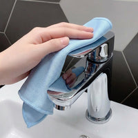 Serrated Weave Microfibre Cloth and Glass Cleaning Cloth, 30x40 cm Microfibre Cloth for Mirrors, Washable Cleaning Cloths for Panes