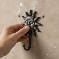 Cast Iron Wall Hook Farmhouse Decorative Hook Hard-Wearing Construction for Hallway