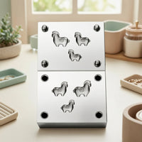 Two-Part Metal Forming Die Hydraulic Horse Mold Robust Steel Die Mold Reusable for Jewelers