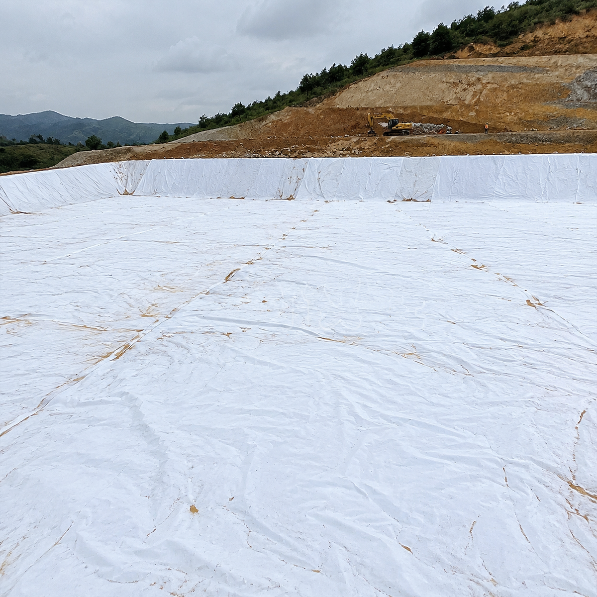 HDPE Geomembrane Sheet, Black, Penetration Prevention, Waterproof Sheet, For Reservoirs, Aquaculture Ponds, Artificial Lakes, Swimming Pools
