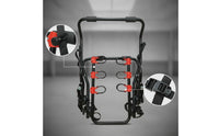 Strap-on Trunk-Mounted Bike Rack Adjustable Trunk-Mounted Cycle Rack Universal Fit Cylindrical for Cyclists, Travelers, Cars, SUVs, Road Trips