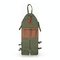 Water-Resistant Split-Leg Apron Waterproof Apron with Pockets Multi-Pocket Adjustable for Gardeners, Florists, Gardening, Harvesting, Orchard