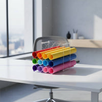 2 Pieces Detachable Design 32-Hole Vinyl Roll Holder Space-Saving Vinyl Roll Holder Easy Assembly Craft Paper Organizer Even Edges for Studio