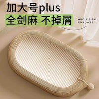 Sisal Cat Scratcher Board with Cat Bed, Large, Jute, Simple Style
