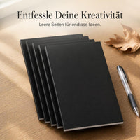 Square Partner A5/B5 Kraft Paper Notebooks, Blank Pages, Soft Cover, for Students and Office