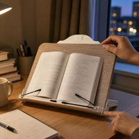 Multi-functional Desktop Book Holder Reading Stand with Phone Holder for Students and Laptops