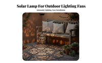 Waterproof Solar Powered Moroccan Lantern Energy Saving Hexagonal Solar Lantern Automatic On/deactivate for Patio, Yard, Balcony