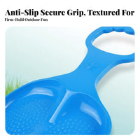 Multi-Surface Grass glider Portable Fan-Shaped Sled sturdy Sliding Board multi-surface Use for Children, Families, Adults, Grassy Hills, Sand Dunes, returnyard, public gardens and