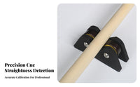 2 Pieces Double-Wheel Design Snooker Cue Straightness Tester Portable Cue Straightness Checker Lightweight