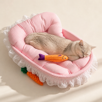 All-Season Pet Bed for Cats and Small Dogs, Washable and Lightweight