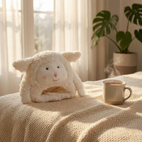 Soft Sheep Head Cover Photo Prop Lamb Ear Headband White