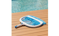 Fine-Mesh Pool Cleaning Net with Handle Deep-Pocket Pool Skimmer Net Handheld Leaf Skimmer Lightweight for Swimming Pools, Spas