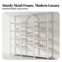 Cosmetic Display Rack Multifunctional Freestanding Display Rack Versatile Design Multi-Tier Retail Stand for Retailers, Boutique, Supermarket, Bedroom