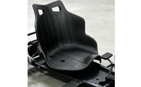 Black Go-Kart Seat Long-Lasting Single Go Kart Seat Rigid Lightweight for Children