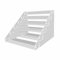 Multi-Level Display Rack Space-Saving Tiered Collectible Stand Easy Assembly