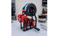 3D Printer Filament Rewinder Hand-Crank Filament Rewinder Spool Winder Manual Machine Gear-Driven for Makers, Workshop