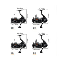 6+1 Bearings Rotating Fishing Reel Anti-Twist Rotating Reel Smooth Tackle Compact for Anglers, Freshwater, Inshore