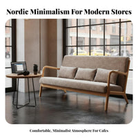 Upholstered Armchair and Table Set Modern Design for Coffee Shop, Office, Adults