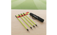4 Pieces  Soccer Corner Flag Stable Soccer Training Poles with Flags Bright Ground Marker Kit for Match-Day Setup