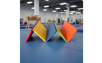 Foldable Folding Tumbling Mat Thick Padded Rainbow Kids Mat Easy to Stow-Away Eco-Friendly for Toddlers, Infants, Playroom, Daycare