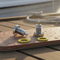 Includes Sealing Gaskets Drain Fill Plug Screw Gasket Kit Direct Replacement Gear Case Fill Screw Leak-Non-Leak Seal Lower Unit Drain Plug