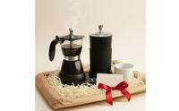 Electric Stovetop Espresso Maker Pot with Milk Frother Compact Size Electric Stovetop Espresso Maker Pot and Frother Set Easy to Clean Cappuccino And