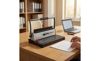 Loop Binding Machine 3:1 Pitch Wire Binding Machine 34-Hole Paper Binder for Professionals, Students, Office