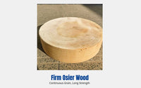 Round Hardwood Cutting Board, Thickened, Double-Sided, Home & Restaurant