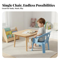 Armrest Design Plastic young child Armchair Anti-Slip Feet Four-Legged kid's Chair back supportive Backrest Playroom Seat Thickened Construction for young children, Preschoolers, Parents, Kindergarten, Daycare, Classroom, Living Room