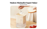 Greek Yogurt Strainer Food Grade Materials Yogurt Press Strainer Thick and Creamy Results Whey Filtering Container for Home Cooks, Breakfast Making