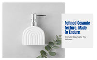 Ceramic Soap Dispenser Bottle, Lotion Pump, Press Type, Hotel Bathroom, Minimalist