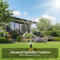Automatic Water Sprinkler Wide Coverage 360 Degree Rotating Sprinkler Easy to Use Automatic Garden Sprayer for Gardeners, Homeowners, Outdoor