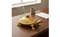 Brass Smoke Dispenser Removable Lid Turtle Smoke Dispenser Compact Size Turtle Censer Holder