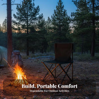 Foldable Folding Chair with rear supportrest Thickened Frame space-saving rear supportrest Seat Easy to Carry Camping Stool Sturdy Construction for journeyers, Outdoor aficionados, anglersing, journey, outdoor meals, Hiking