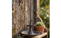 Hanging Bird Feeder Weather Resistant Two Tier Bird Feeder Easy to Fill for Garden, Patio, Balcony