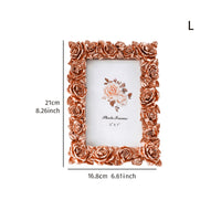 Home Decor Tabletop Display Leaf Relief 3D Floral Frame for Shelf
