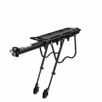Sturdy Bike Cargo Rack Streamlined Rear Cargo Rack Large Bike Luggage Carrier Lightweight for Commuters, Cyclists, Commuting