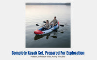 Inflatable Kayak, Thickened Canoe, Wear-Resistant, Fishing, Drifting, Full Set
