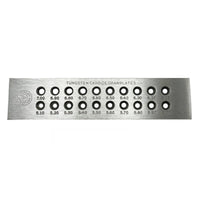 Precision Tungsten Carbide Draw Plate Long-Lasting Jewelry Drawplate Rectangular Tool Heavy Duty for Jewelers