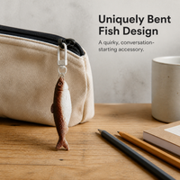 Funny Realistic Salted Fish Keychain Backpack Charm Japanese Style Novelty Accessory